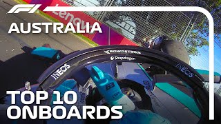 Russell's Dramatic Crash! | The Top 10 Onboards | 2024 Australian Grand Prix | Qatar Airways