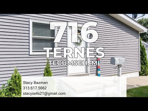 716 Ternes Road, Tecumseh, MI home video tour