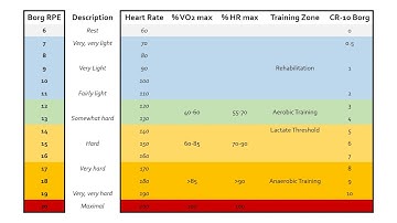 Borg RPE-schaal | Fitnesstraining en -programmering