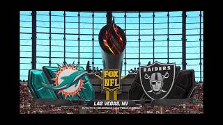 NFL Football on FOX intro Miami at Las Vegas 