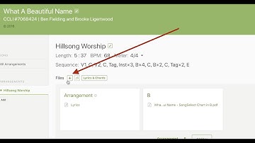 Upload chord charts to an existing song in Planning Center