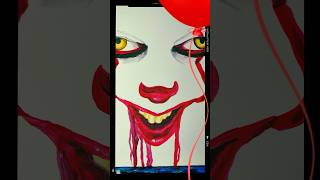 Painting Pennywise! #pennywise #paintingtutorial #it