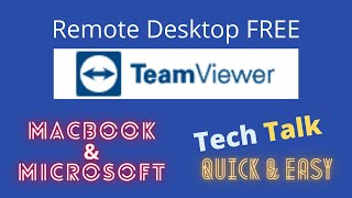 Best Free Remote Desktop Software 2022 Install TeamViewer  on MacBook, iMac & Microsoft