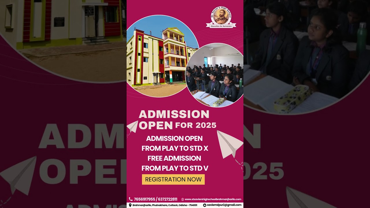 St. Xavier’s High School Admission Open 2025 | Enroll Now for a Brighter Future!