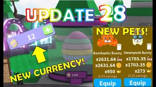 SABER SIM UPDATE 28 NEW EASTER EGG CURRENCY AND MORE! / Roblox Saber Simulator