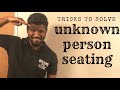 certain number of person in a row | seating arrangement | unknown person seating | Mr.Jackson