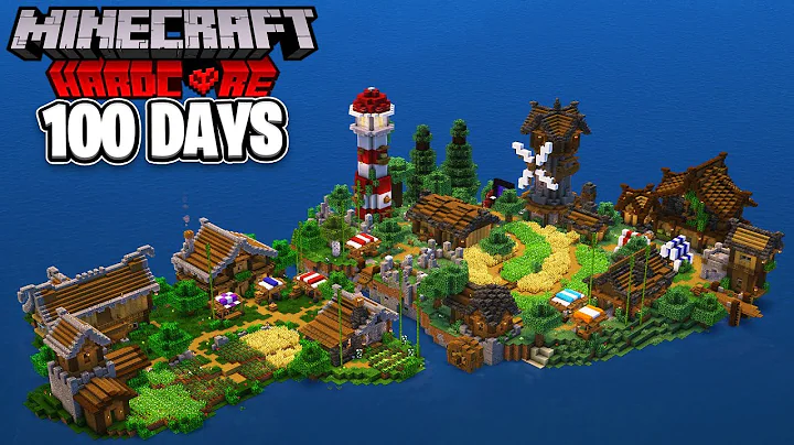 I Survived 100 Days on a DESERTED ISLAND in Minecraft Hardcore