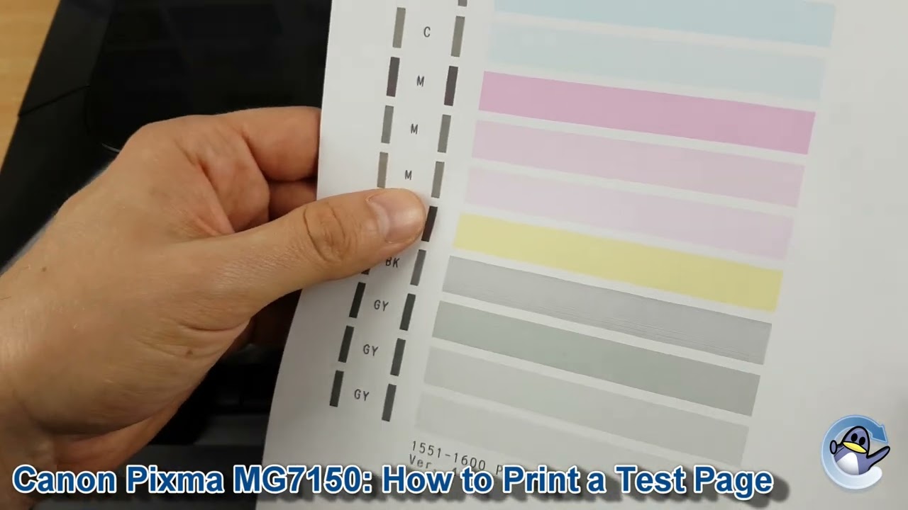 Canon Pixma MG7150: How To Print A Nozzle Check Test Page