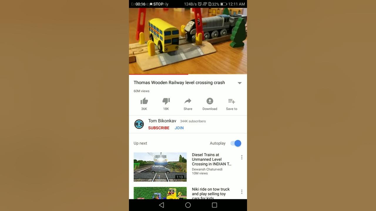 Thomas wooden railway crash