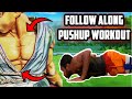 5 Minute Chest & Arm Building Pushup Workout - Follow Along