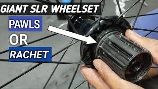 CASSETTE BODY NG GIANT SLR WHEELSET, PAWLS BA OR RACHET?
