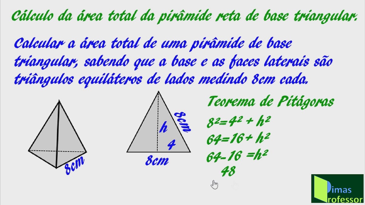 Como se calcula el volumen de una piramide