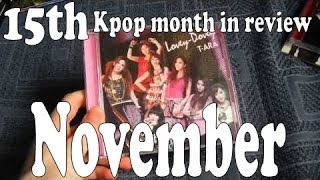 15th Kpop Month in Review, all the kpop stuff i got in November! (2013)