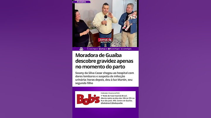 Moradora de Guaíba descobre gravidez apenas no momento do parto