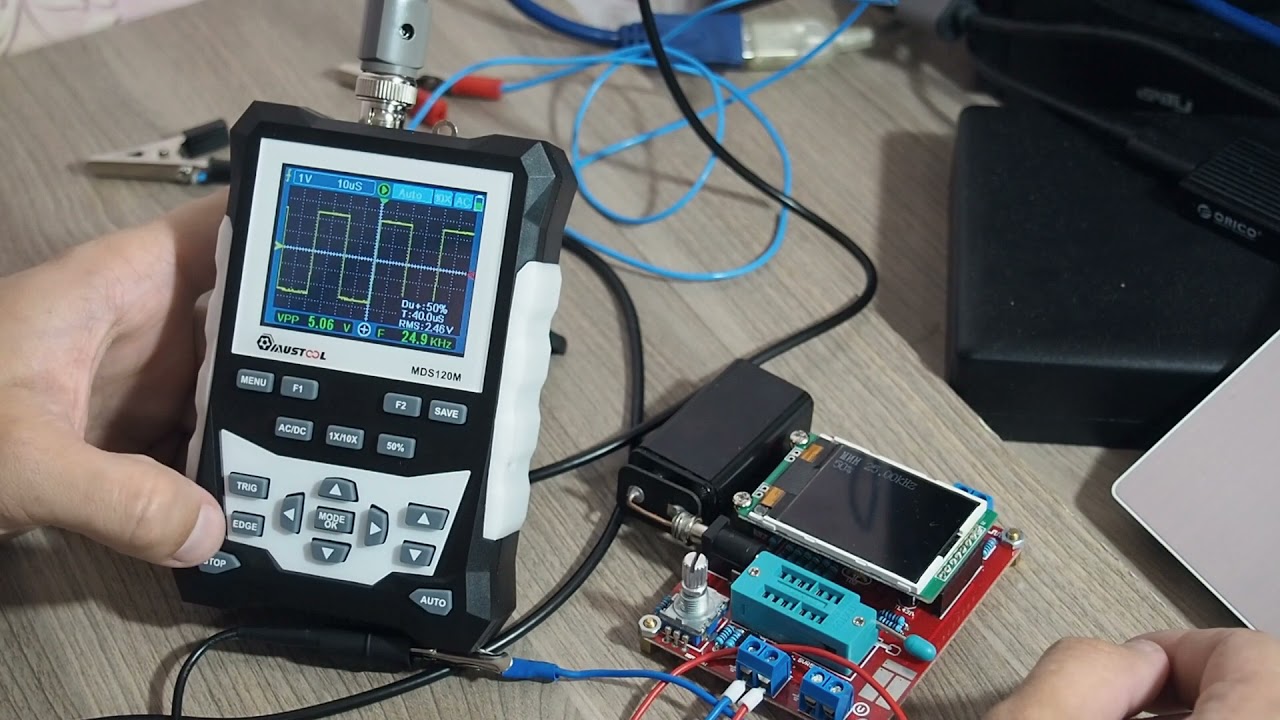 Обзор осциллографа Mustool MDS120M с AliExpress YouTube