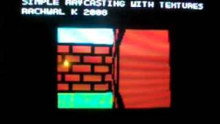 Simple raycasting with textures (console based on AVR's)