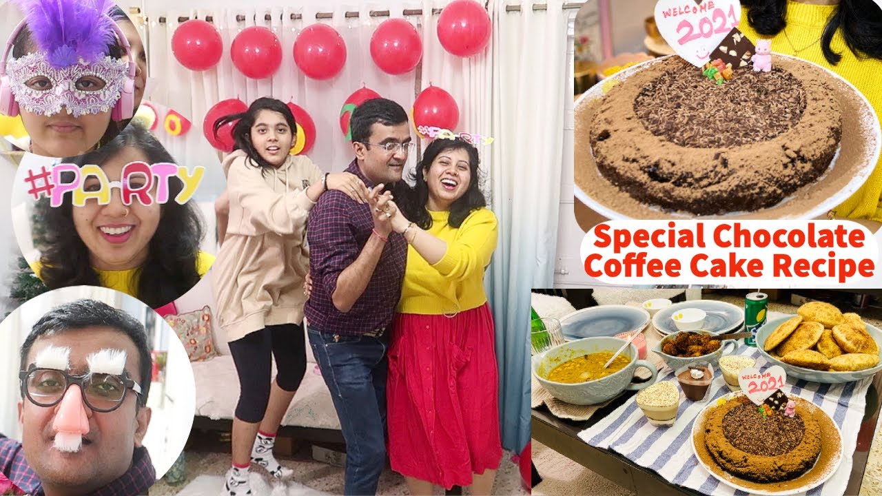 New Year 2021 Ka Dhamal Dance Celebration Easy Moist CHOCOLATE CAKE Recipe & Special Dinner Menu
