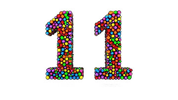 Learn Number 11 on 3d Color Balls | Sparta Halftone Pop Effects (sponsored by preview2effects)