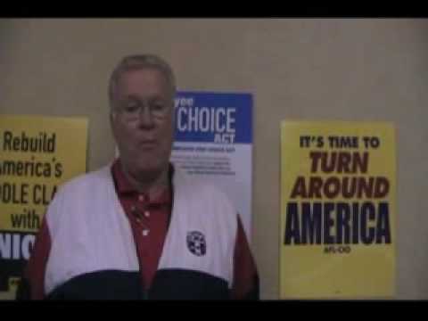 FL: Steve Sarnoff of CWA 3179 Supports Employee Free Choice