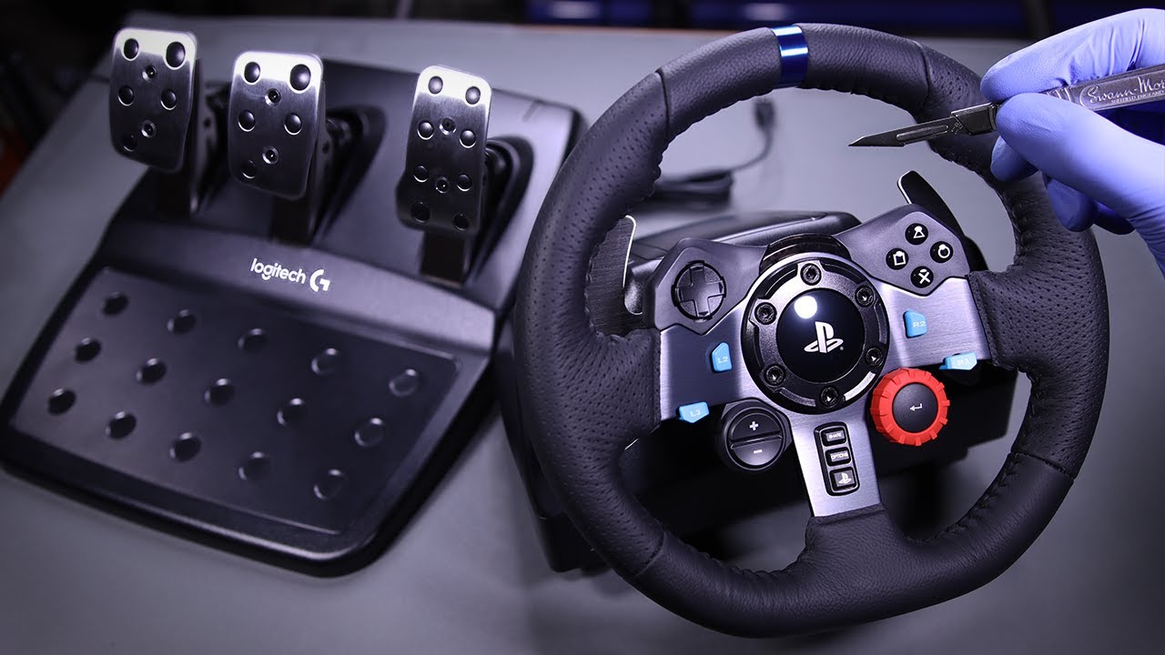 Logitech G29 Steering Wheel for PS5/PC Unboxing - ASMR 