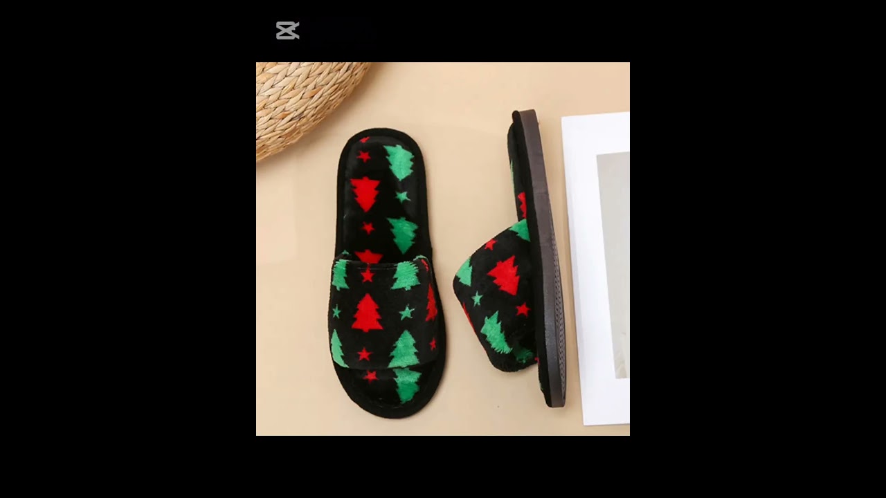 Christmas Tree Home Slippers Fashion
