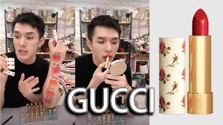 Gucci 新品碎花口红 Rouge A Levres Voile Baume A Levres Lip Balm系列 508 25 3 500 502 302 03 Youtube