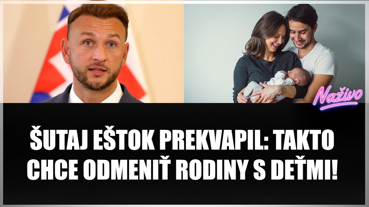 ŠUTAJ EŠTOK PREKVAPIL: TAKTO CHCE ODMENIŤ RODINY S DEŤMI! Matky a dôchodci na prvom mieste?