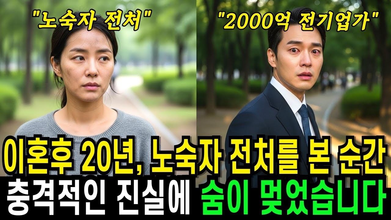 이혼후 20년, 노숙자 시설에서 전처를 본 순간 충격적인 진실에 숨이 멎었습니다