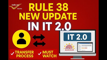 Rule 38 New Update in IT 2.0 | Latest Transfer Process for Postal Employees
