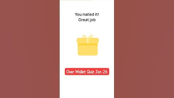 Over Wallet today quiz answer: Jan 26 🌐 Over Wallet airdrop