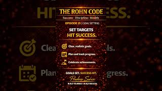 The Rohn Code #BuildWealth #SuccessPrinciples #RichHabits #MotivationDaily #InspirationDaily #Winner