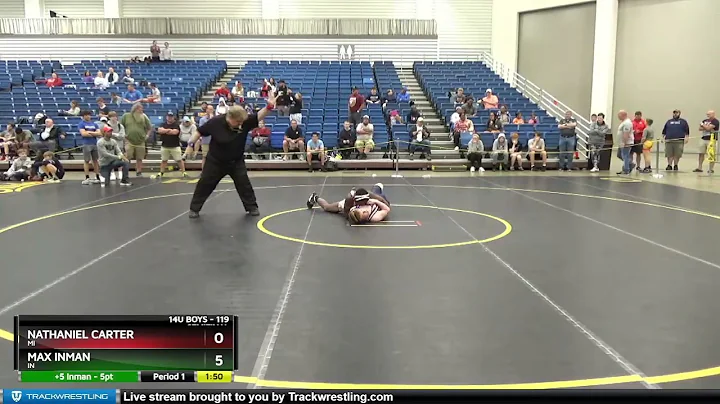 119 Lbs Semifinal - Nathaniel Carter, MI Vs Max In...