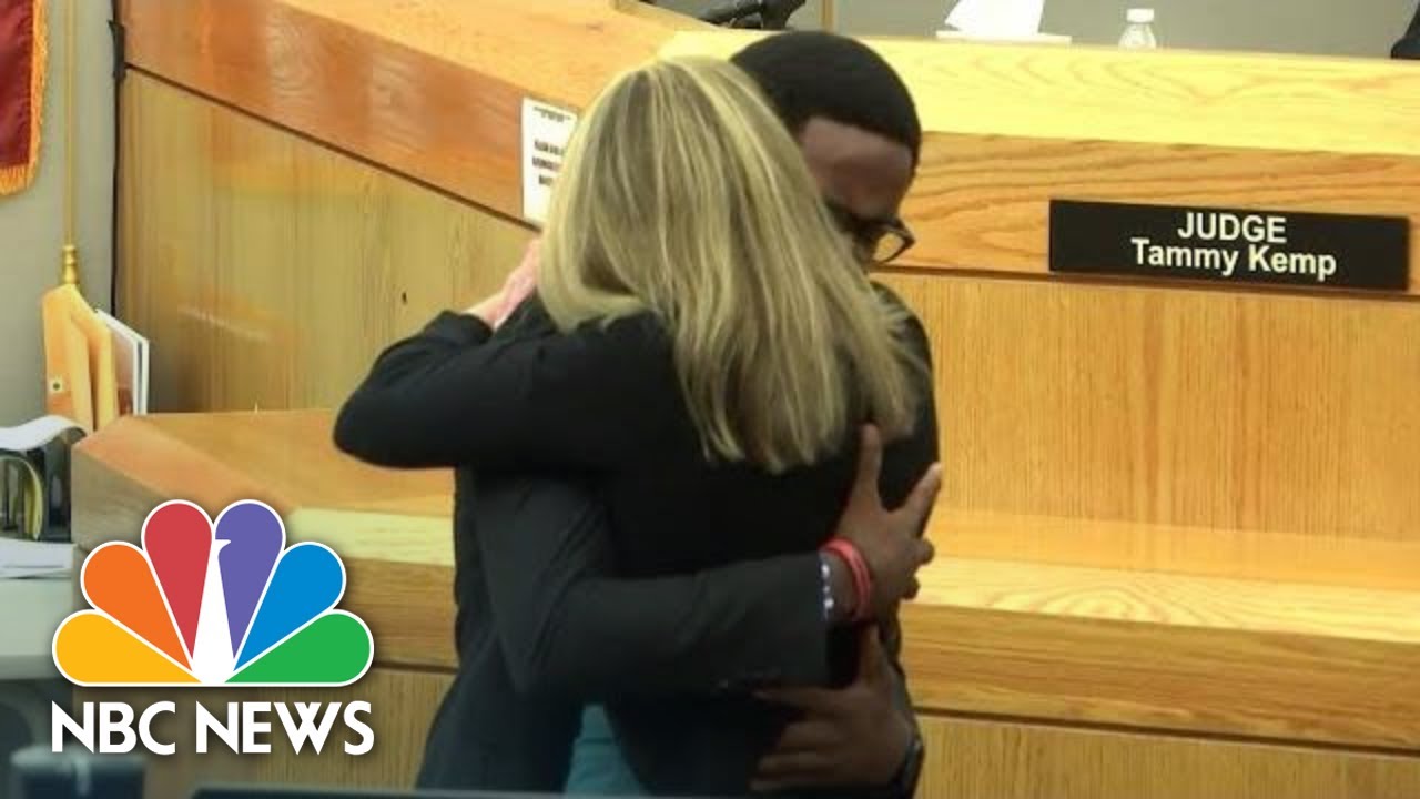 Botham Jean's Brother Embraces Amber Guyger After Sentencing | NBC News