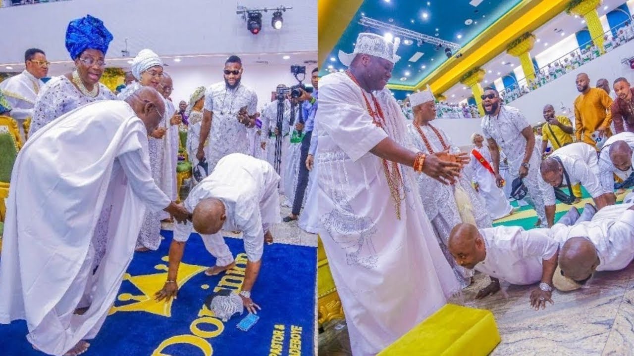 MC OLUMO STUNS CROWD DURING ENCOUNTER WITH OBASANJO AS OONI PRAISES 89-YEAR EX-PRESIDENT’S HUMILITY