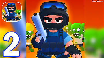 World Z Defense - Gameplay Walkthrough Part 2 Zombie War Army Police Commander - Android Gameplay
