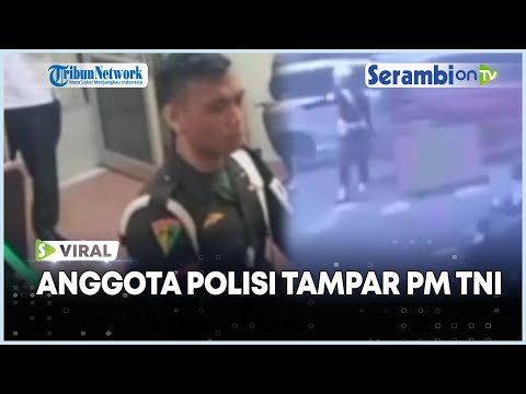 Viral Anggota Polisi Tampar PM TNI, Sedang diproses Polda Sumsel