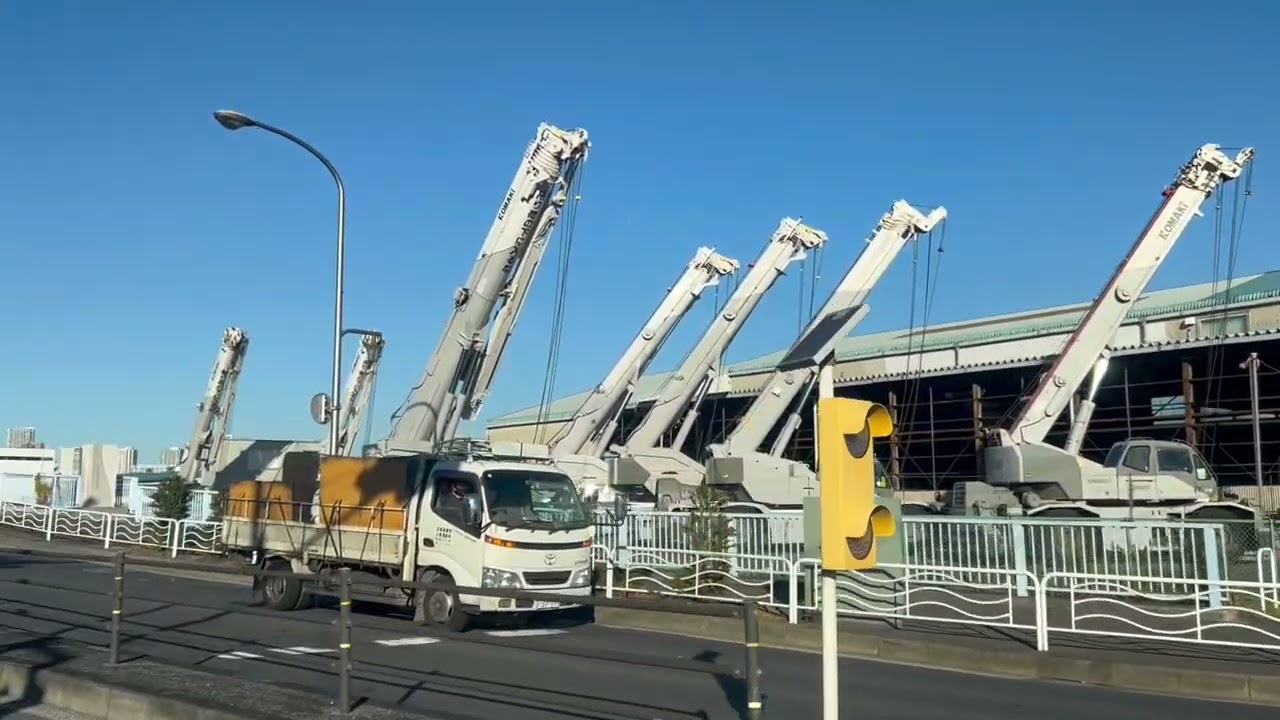 MOVING JAPAN【road trip】TOKYO JAPAN【moving car】TOKYO-TO【back road】KOUTOU-KU  SHINKIBA-2【ROAD TRIP】 🚗.