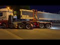 Spedition Henne+Söhne transportiert 40 Meter lange Stahlbeton-Binder