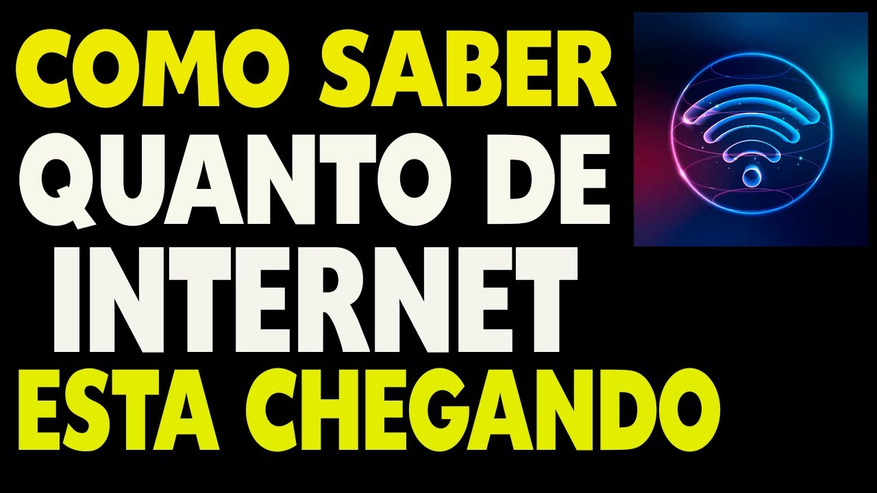 Como Saber Quanto de Internet Está Chegando - YouTube