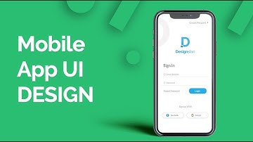 Create Mobile app login Screen UI Design in Photoshop | UI design tutorial