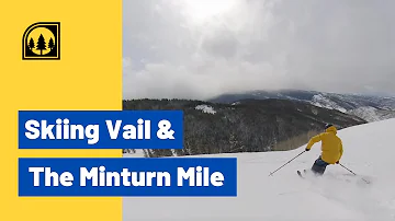 Skiing From Vail to Minturn!
