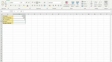 How to calculate simple interest in Excel
