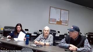 November 18, 2025 Washington County Election Commission Meeting: Special Election