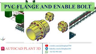 AutoCAD Plant 3D - PVC FLANGE AND BOLT (ENABLE BOLT 3D MODEL) screenshot 5