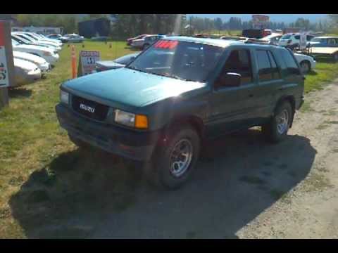 95 isuzu rodeo for sale blue and green - YouTube