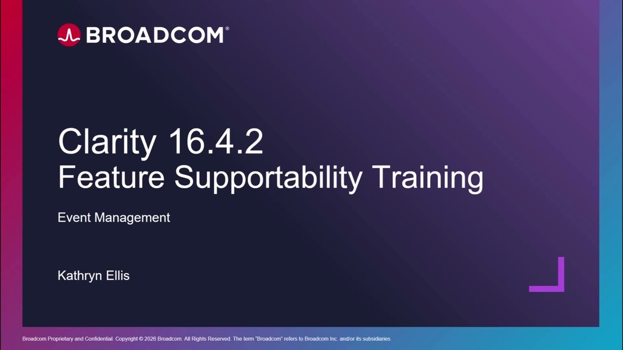 Clarity 16.4.2 - Centralize Event Readiness with Cross-Functional Punchlists 