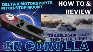 How to: GR Corolla Upgraded Pitch Stop Mount Install. The cure for difficult shifting!
