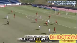 Highlights Gol Japan U23 vs Hongkong U23 Asian Cup 2022
