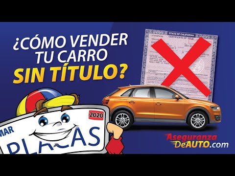 Video: ¿Cómo se vende un coche cuando el banco tiene el título?