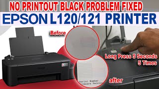 Epson L120 Ecotank Printer - No Prinout Black Problem Fixed.